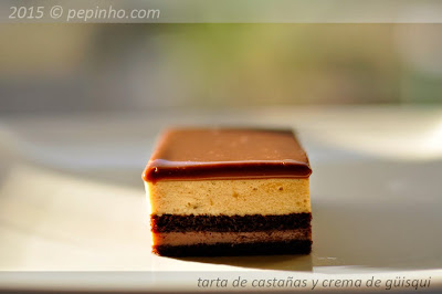 Tarta de castañas y crema de güisqui (o no)