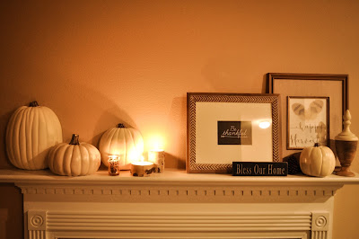 inexpensive fall mantel ideas