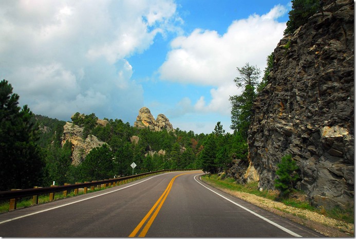 Behind Mount Rushmore