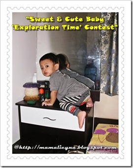 banner contest 'sweet & cute baby exploration time contest'