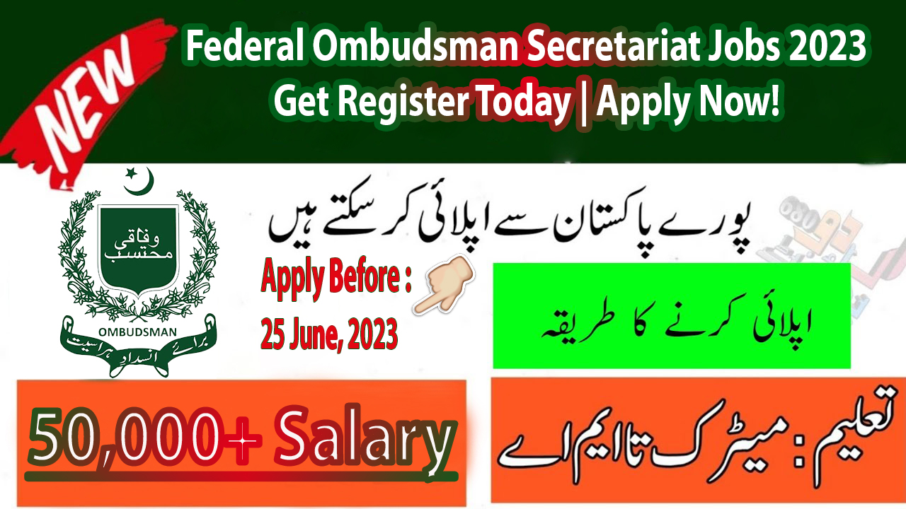 Federal Ombudsman Secretariat Jobs 2023