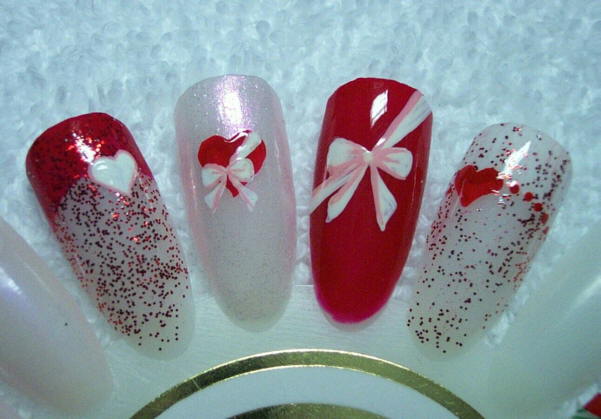 easy nail designs. Just A Quick Simple Valentine