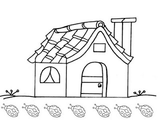 desenhos de casas para colorir e pintar