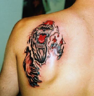 tiger tattoo for male body