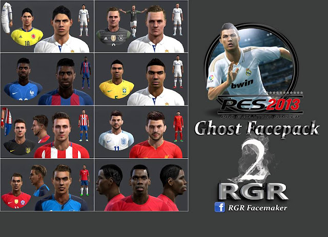 PES 2013 Ghost Facepack Vol.2 by Rgr DS