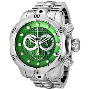 Invicta Reserve Venom Collection Chronograph Green Dial Stainless Steel Men's 6721 Watch