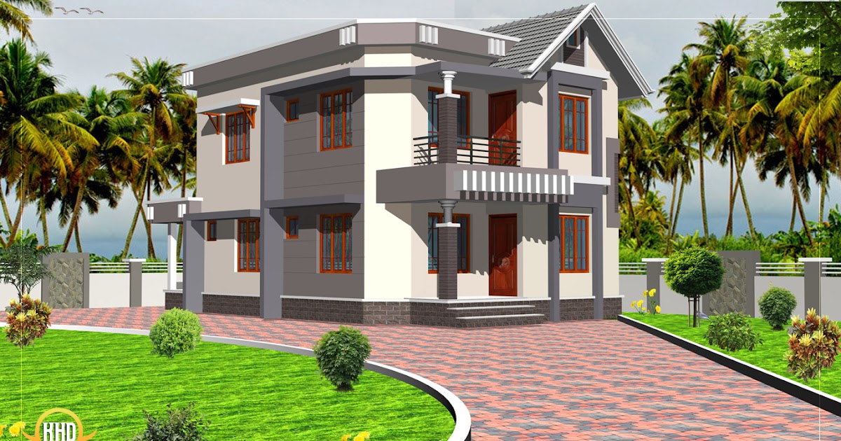 Duplex House  Elevation 1592 Sq  Ft  Kerala  home design 