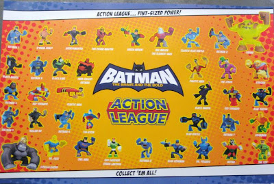 Batman: The Brave and the Bold Action League Action Figures Checklist Poster