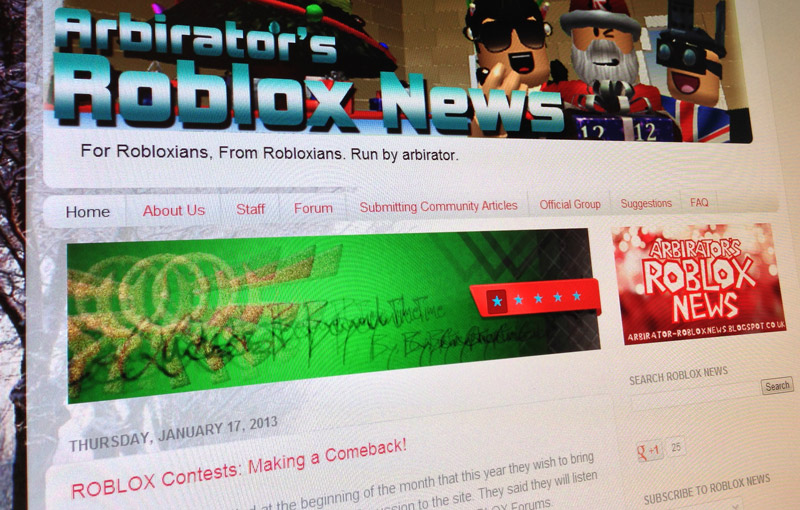 Roblox News January 2013 - roblox rome crafting system