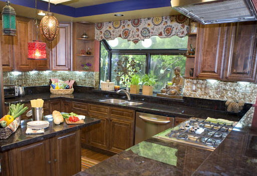 Patterned Tile Backsplash