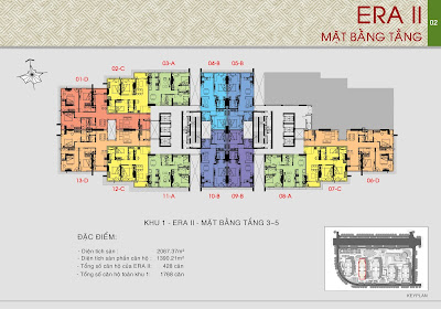 mặt bằng sàn tầng 3-5