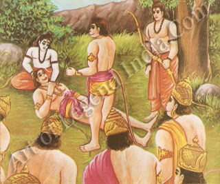 Rama talk with Vali in the last stag of life
