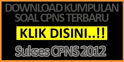 COntoh soal CPNS 2012 