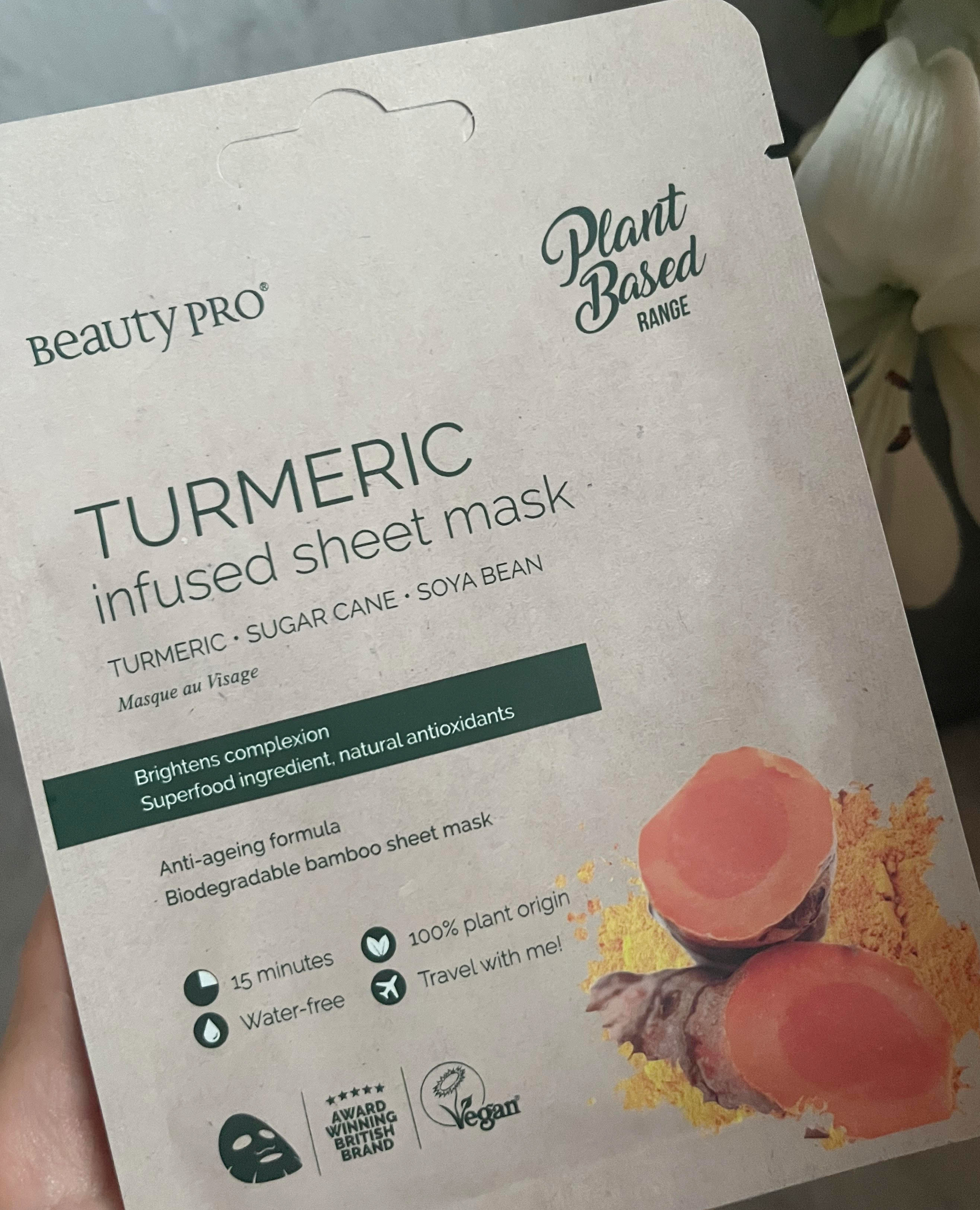 Beauty Pro Tumeric Infused Sheet Mask