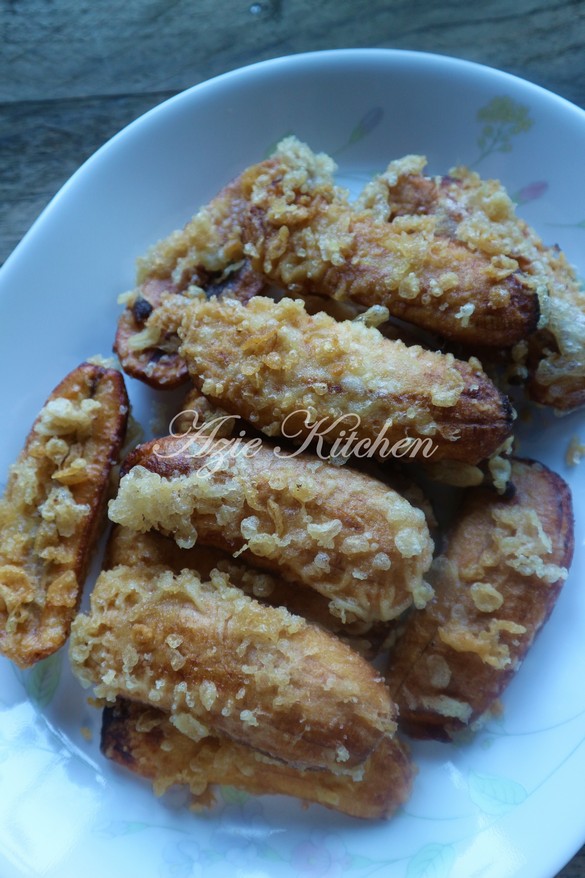 Pisang Kebatu Goreng Rangup - Azie Kitchen