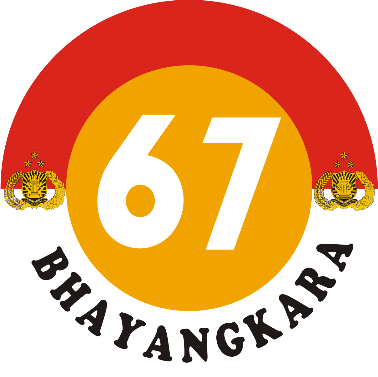 Logo Hari Ulang Tahun HUT Dirgahayu Ke 67 Tahun Bhayangkara