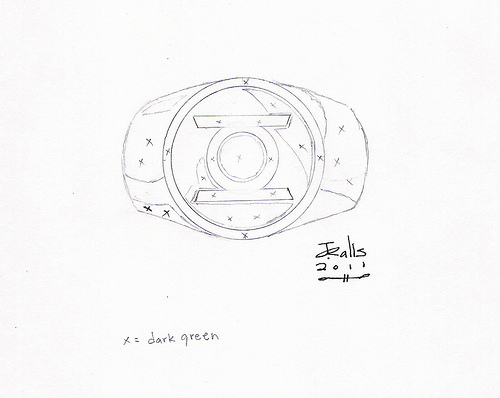 green lantern symbol drawing. Green Lantern Ring (Pencil)