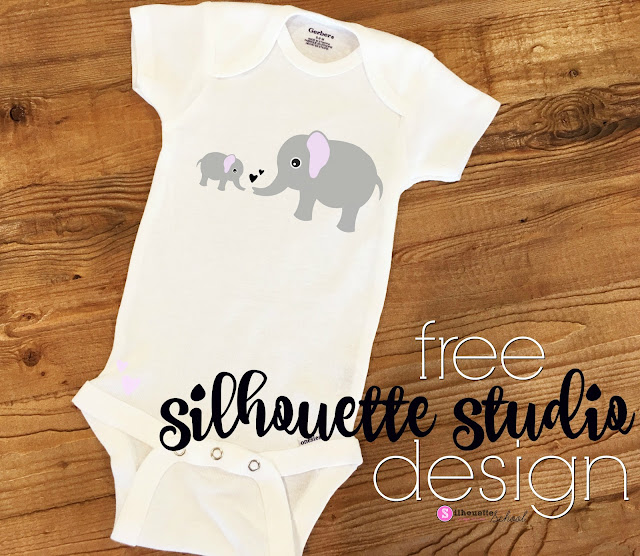 Download Free Silhouette Design: Elephant Love - Silhouette School