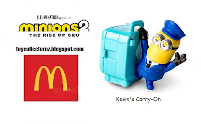 Kevin's Carry-On a McDonalds Minions 2 Happy Meal Toy 2022