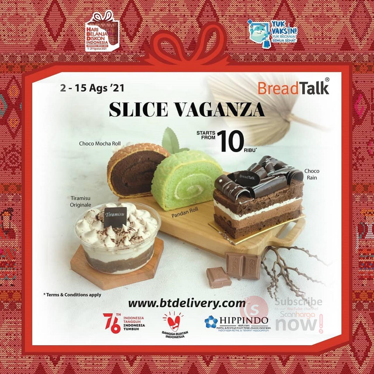 Breadtalk Promo Slice Vaganza harga mulai dari 10 Ribu*