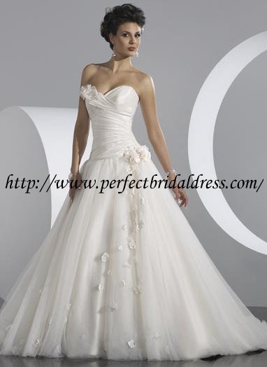 Perfectbridaldress novia flores de tul