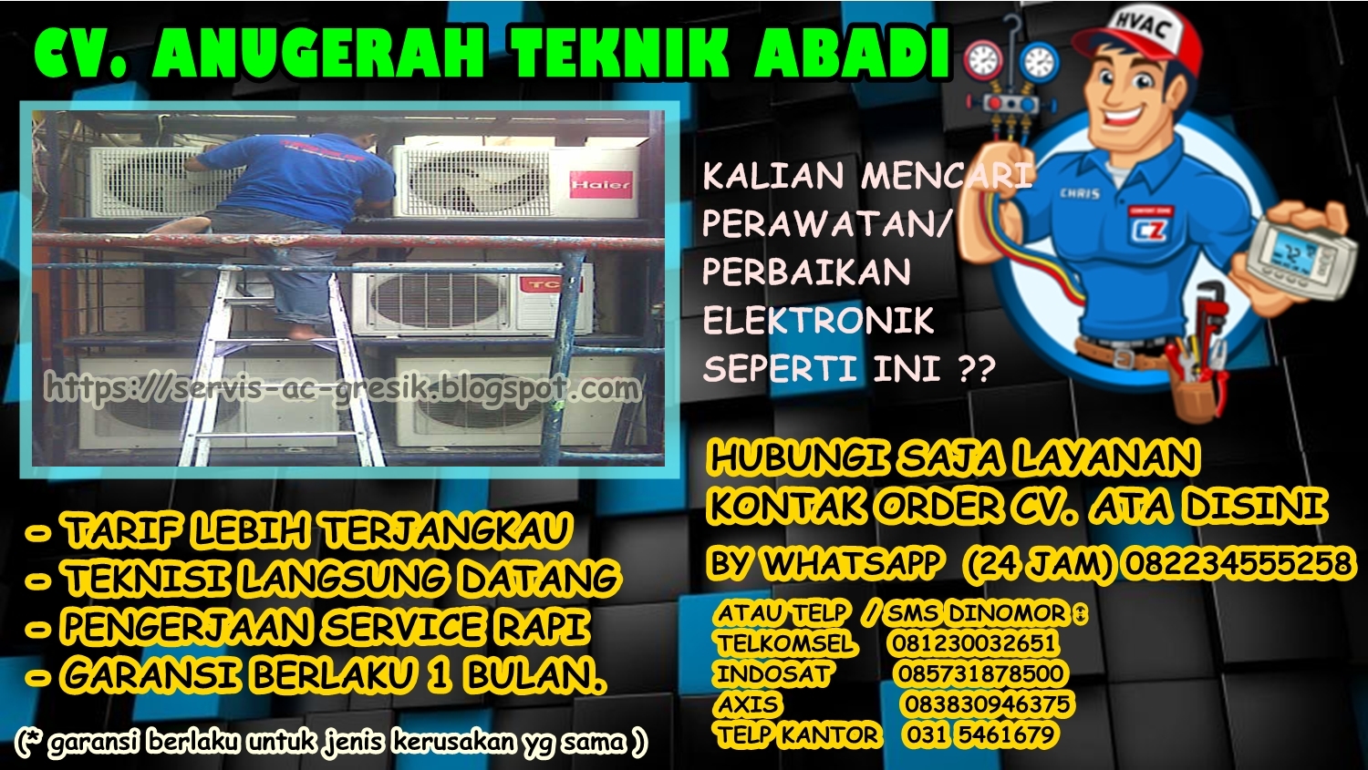 Service Ac Gresik Murah Jasa Service AC Panggilan di Gresik