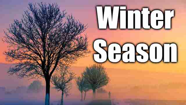 Essay on Winter season in English language