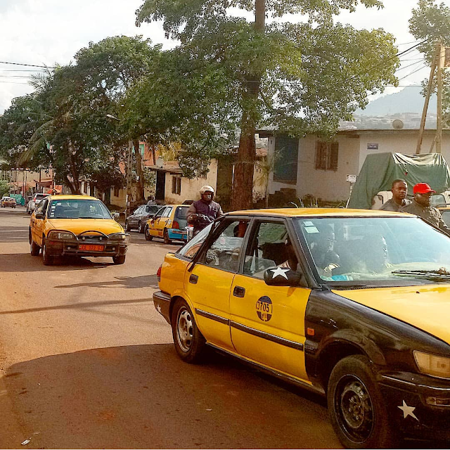 Busy road in Cameroon