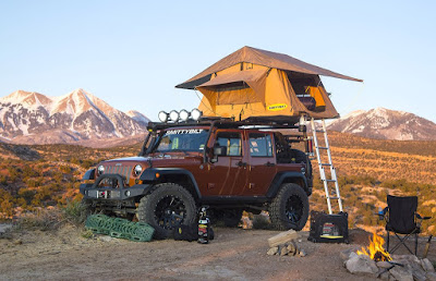 Car Top Tent Smittybilt Folded Tent, An AWESOME Camping Solution For Adventurous Overlanders !!