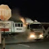 Truk Trailer Hangus di Tabtak Kereta Api 