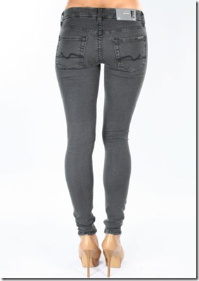 7 For All Mankind Gummy Gwenevere Super Skinny Leggings in Grey 3