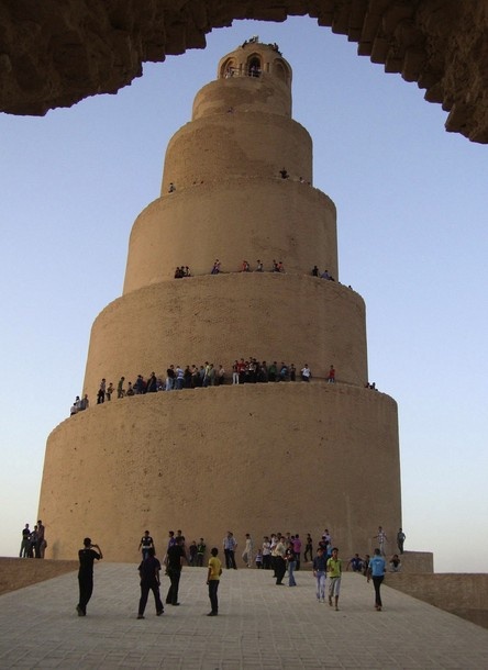 gran mezquita samarra de minaret of samarra mosque irak