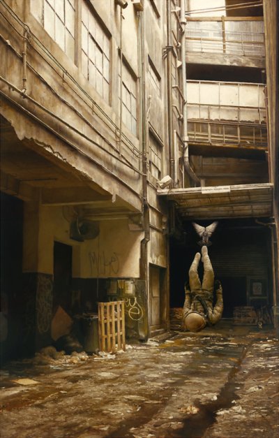 jeremy geddes pinturas hiper realistas surreais cosmonautas explosões