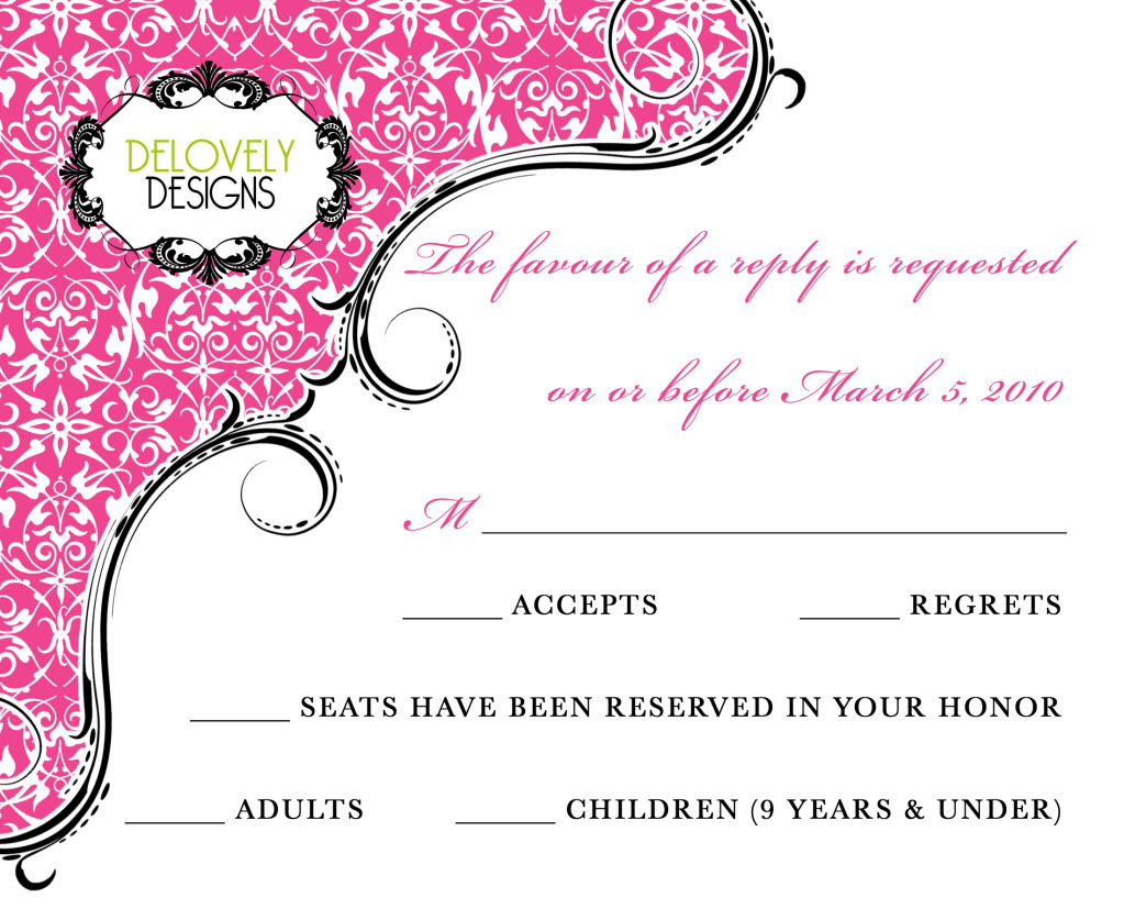 Invitation cards design with ribbons