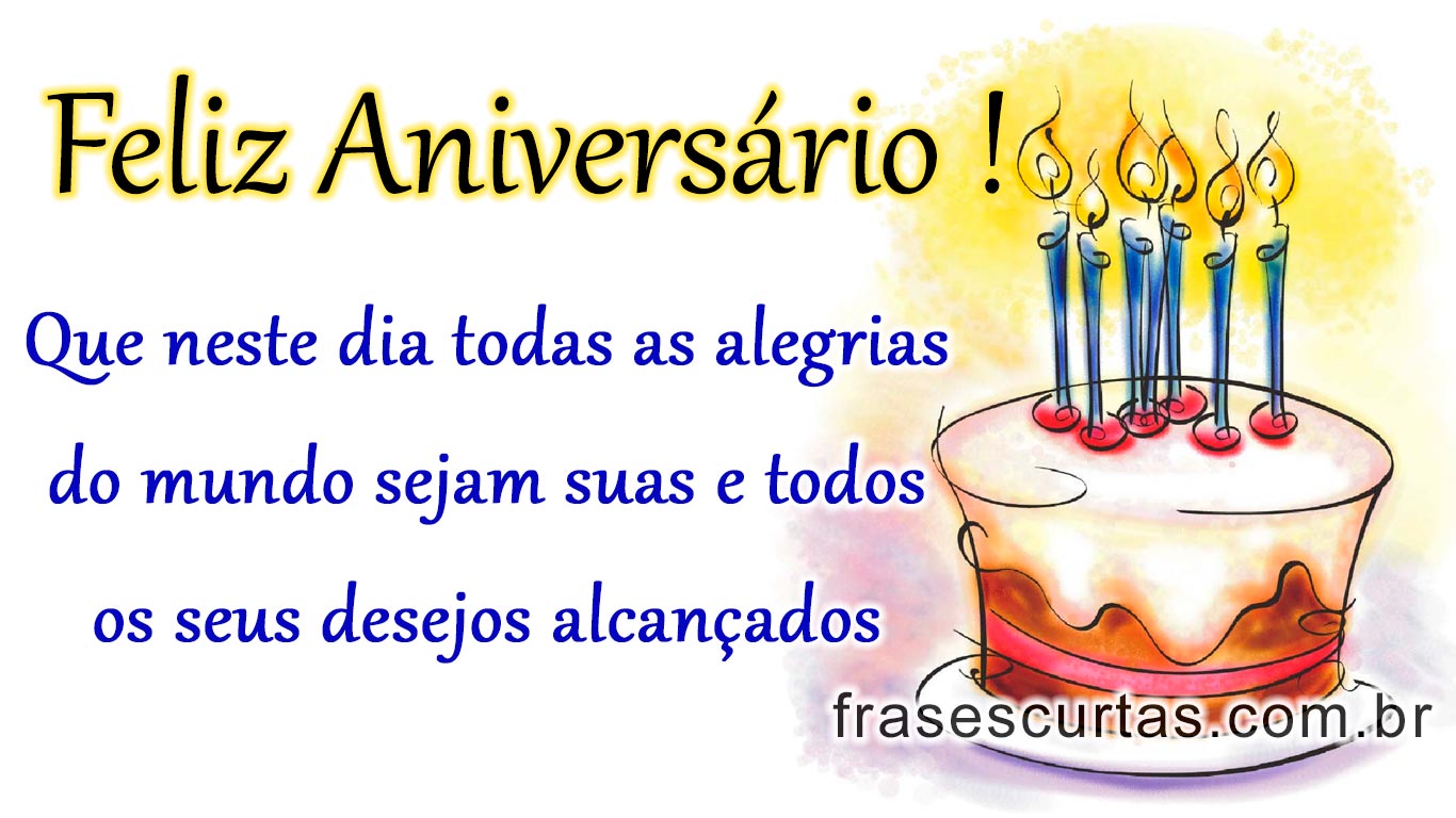 Frases de Parabéns e Feliz Aniversário