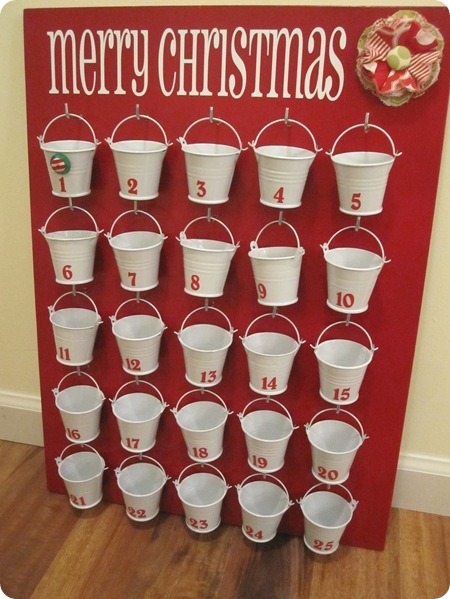 bucket advent calendar