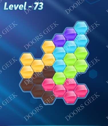 Block! Hexa Puzzle [6 Mania] Level 73 Solution, Cheats, Walkthrough for android, iphone, ipad, ipod