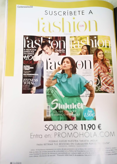 Revista Hola fashion Cuidarsealos50