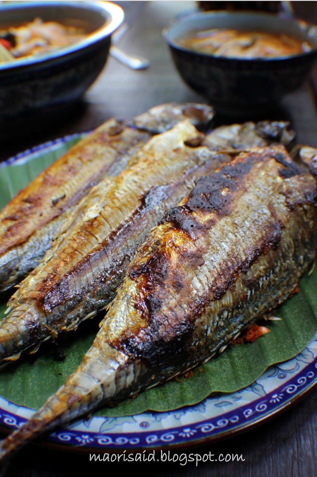 Mori's Kitchen: Ikan Cencaru Bakar Sumbat Sambal dan kawan2nya