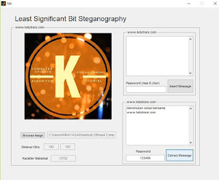 ekstraksi pesan pada stego-image berhasil