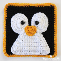 granny pingüino a crochet