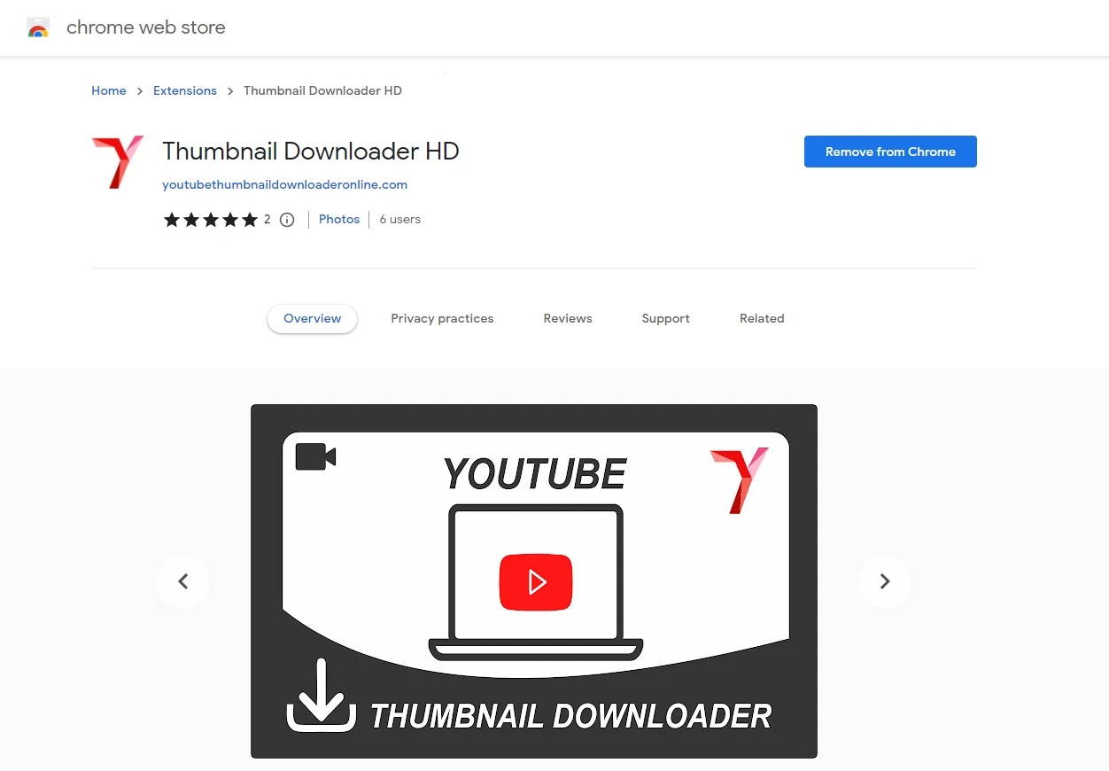 youtube thumbnail downloader chrome extension