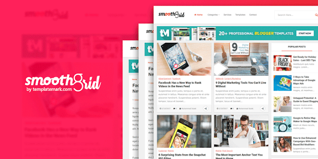 Smooth Grid Blogger Template