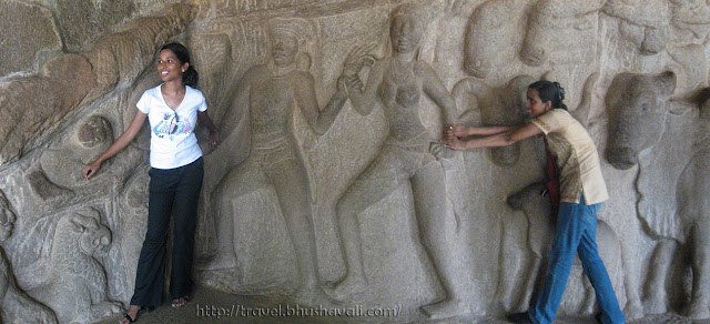 Funny pictures to shoot at Mahabalipuram
