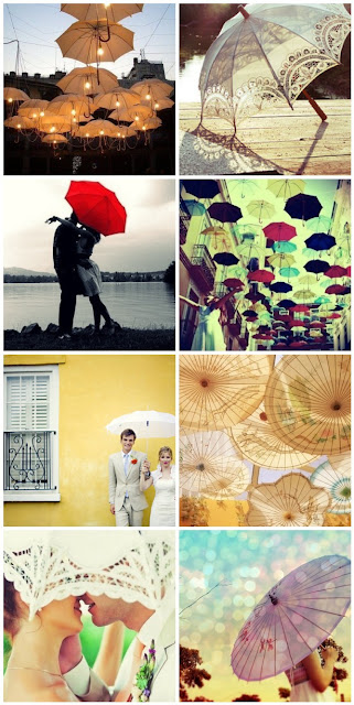 Valentine's Wedding Decor Multiple Style Rose Umbrella Wedding Umbrella