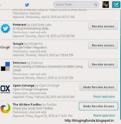 Third-Party Access from Twitter - BloggingFunda