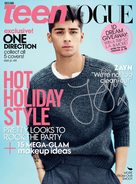 Zayn Malik on Teen Vogue: "We’re not too clean-cut"