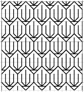 free blackwork flower buds fill pattern