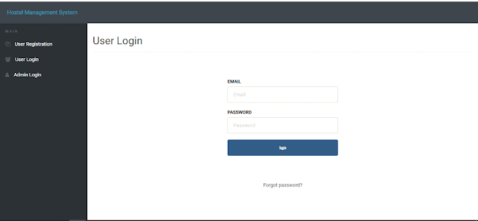 Hostel Management System Using PHP With Source Code