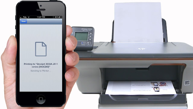 how to give printout from smart phone wirelessly